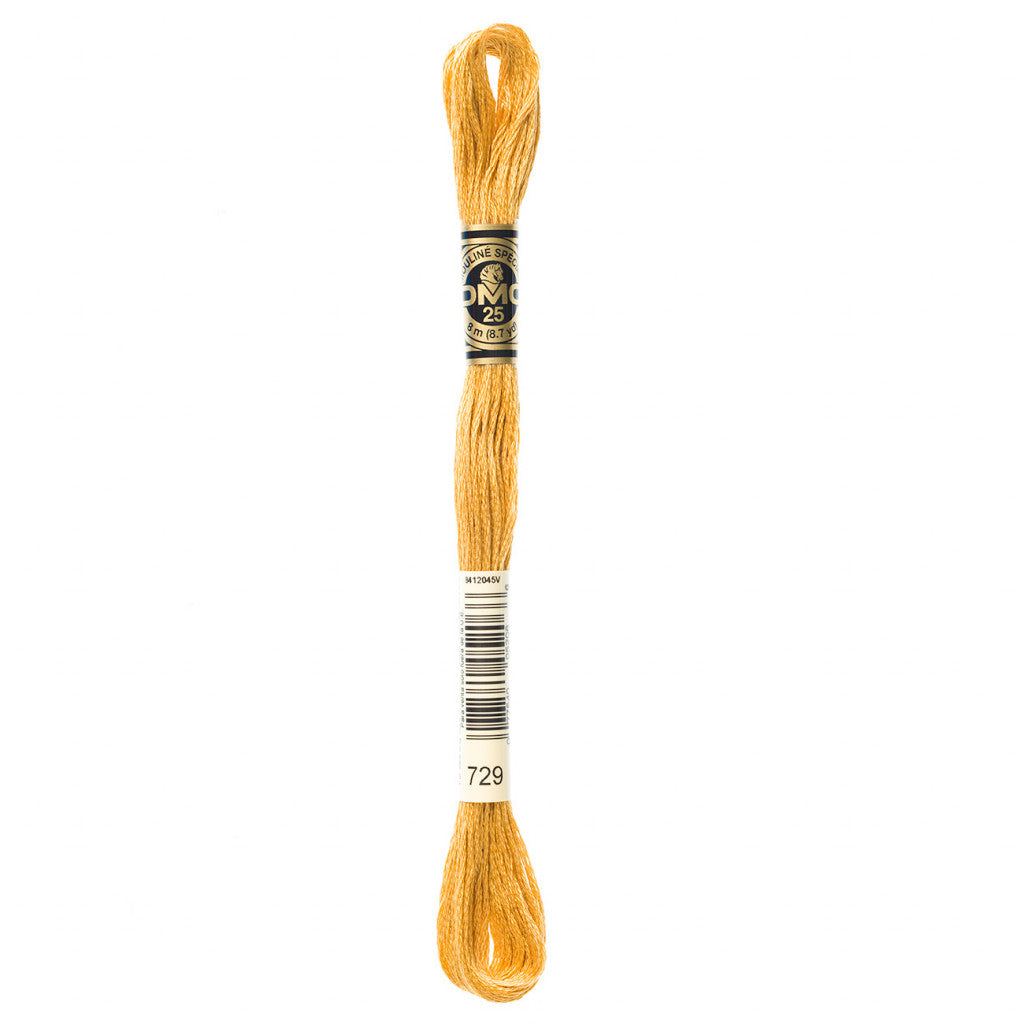 DMC 729 Embroidery Floss - Sewfinity.com