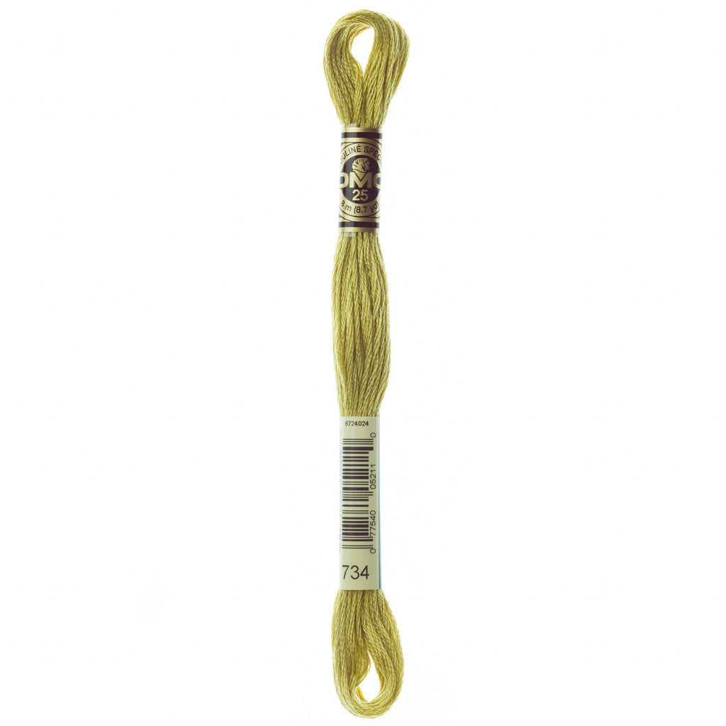 DMC 734 Embroidery Floss - Sewfinity.com