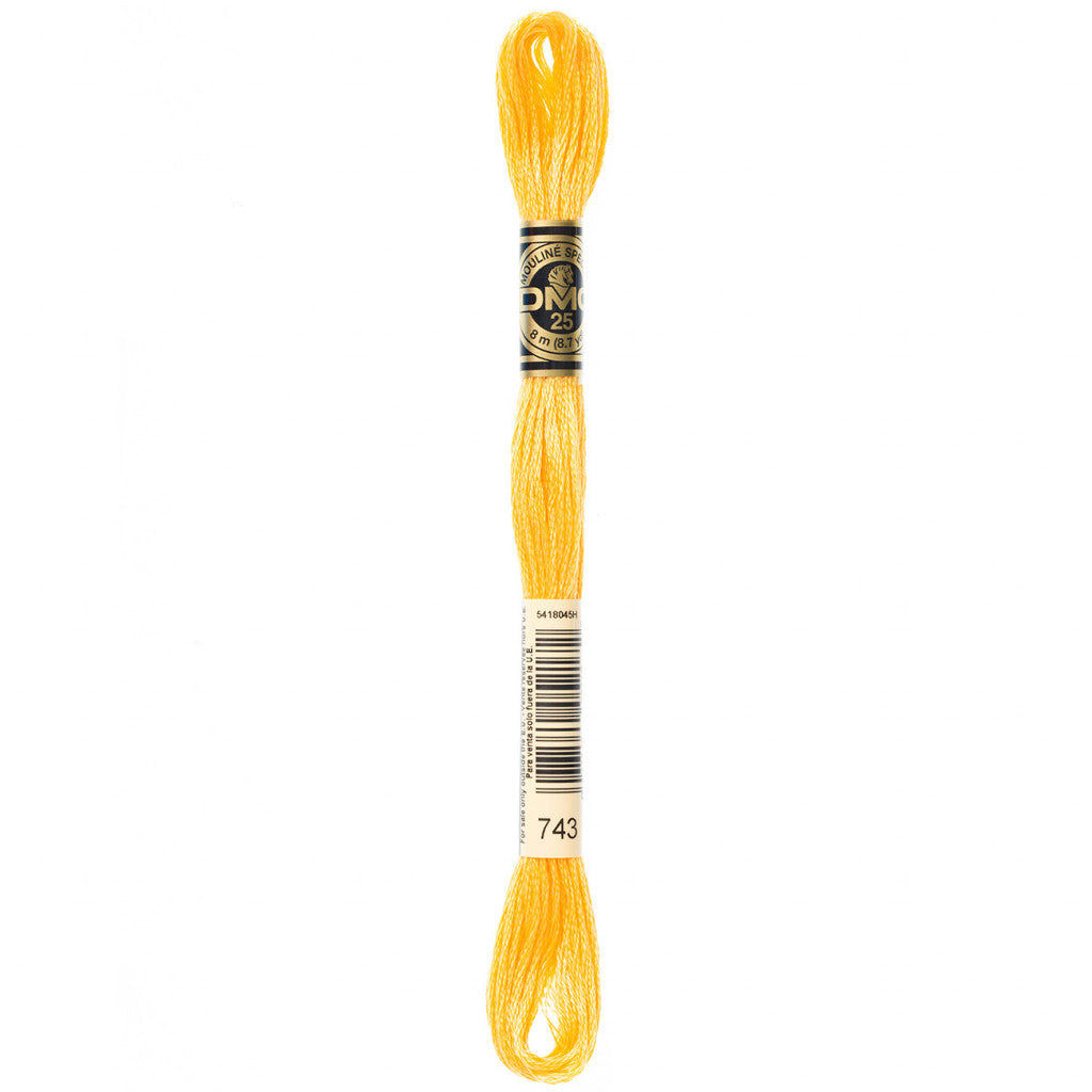 DMC 743 Embroidery Floss - Sewfinity.com