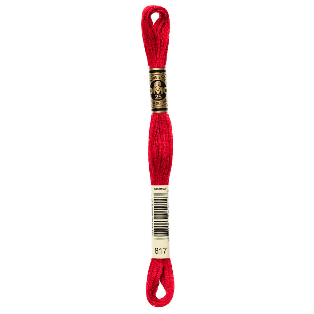 DMC 817 Embroidery Floss - Sewfinity.com