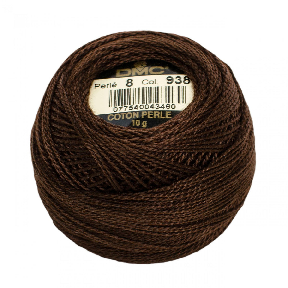 DMC Pearl Cotton Thread Size 8 - 938 - Sewfinity.com