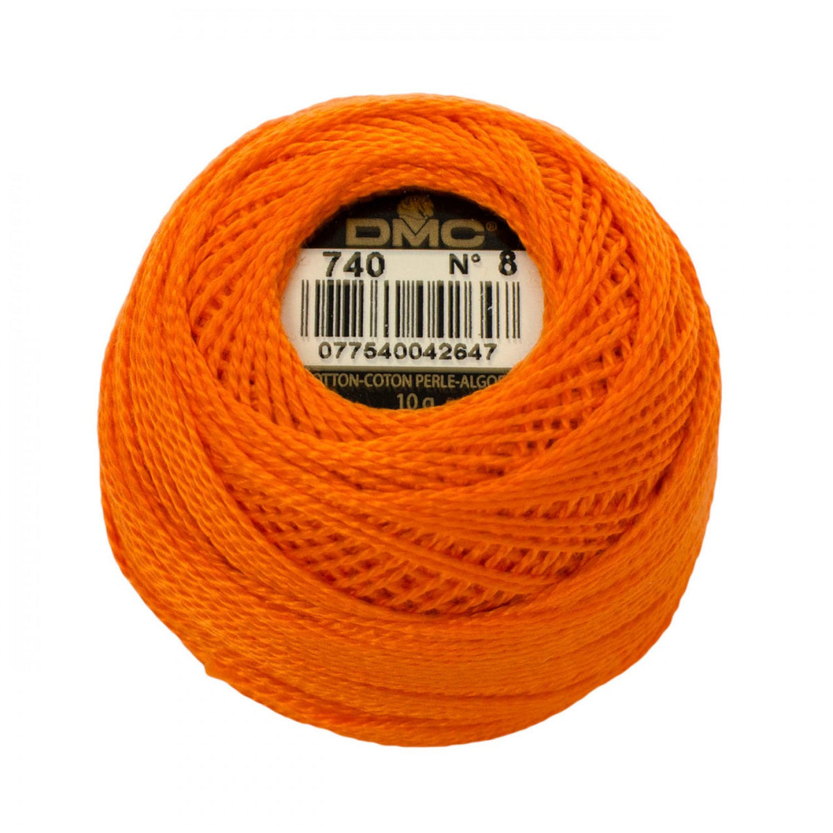 DMC Pearl Cotton Thread Size 8 - 740 - Sewfinity.com