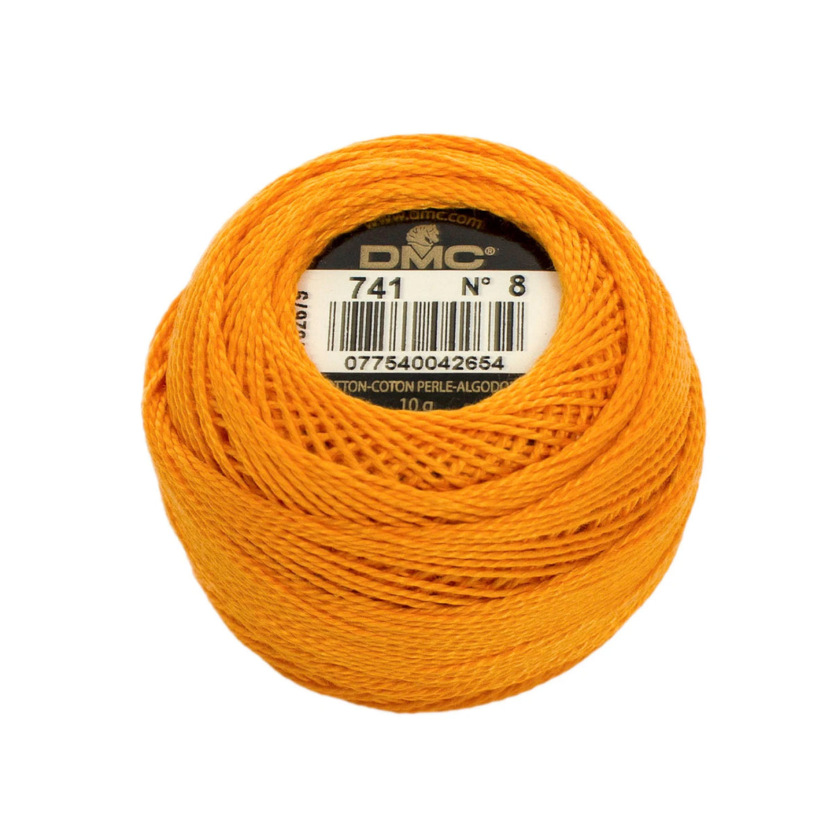 DMC Pearl Cotton Thread Size 8 - 741 - Sewfinity.com
