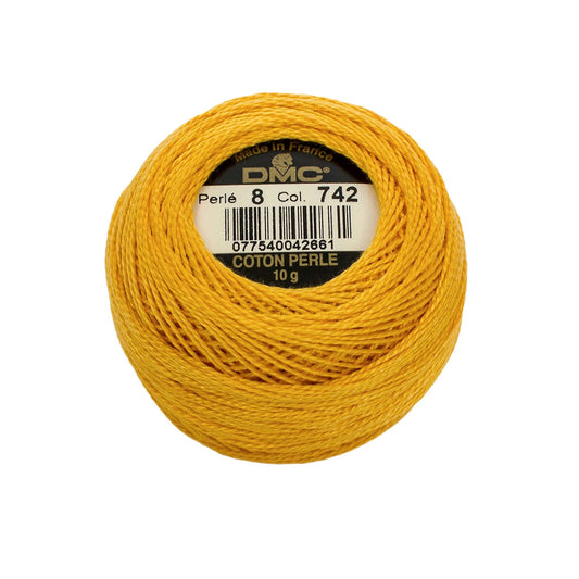 DMC Pearl Cotton Thread Size 8 - 742 - Sewfinity.com