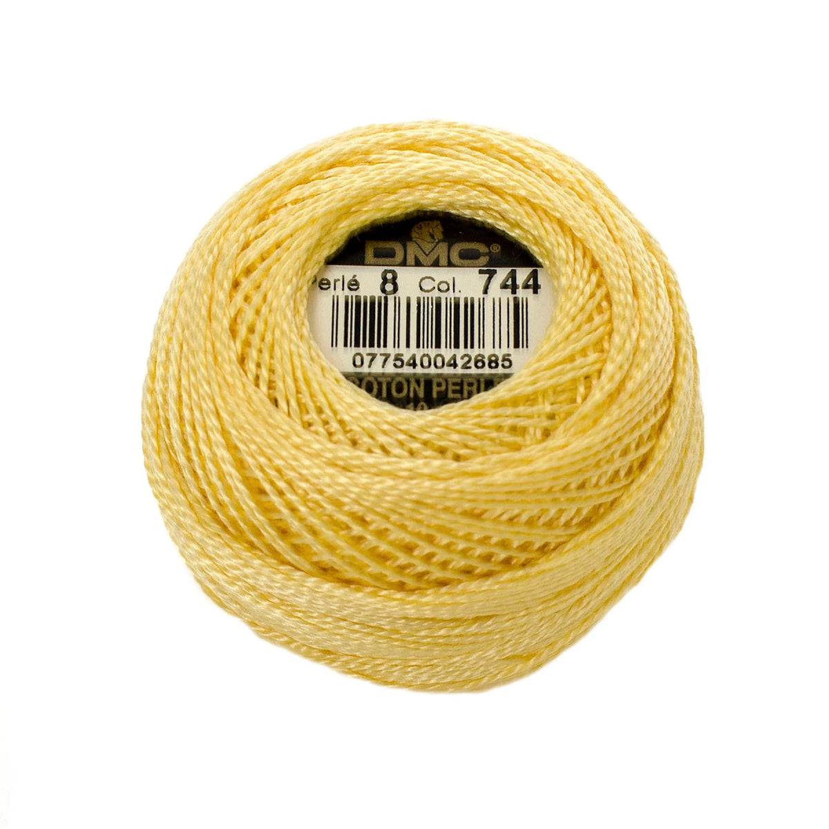 DMC Pearl Cotton Thread Size 8 - 744 - Sewfinity.com