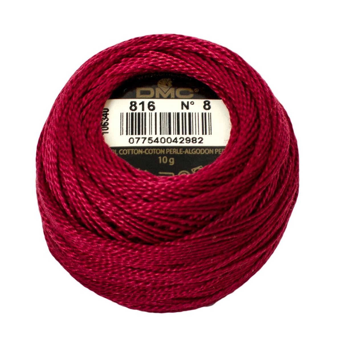 DMC Pearl Cotton Thread Size 8 - 816 - Sewfinity.com