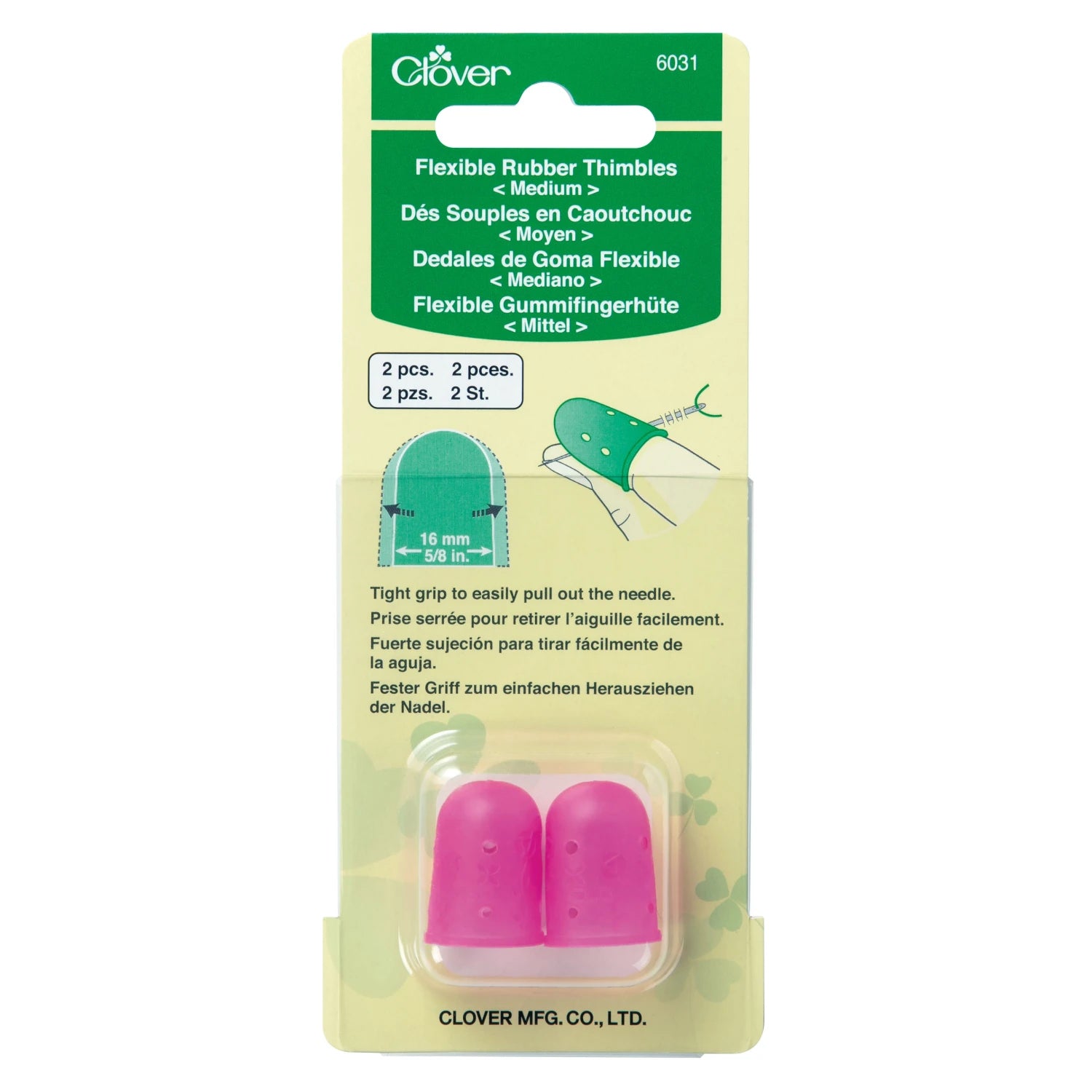 Flexible Rubber Thimbles - Medium - Sewfinity.com