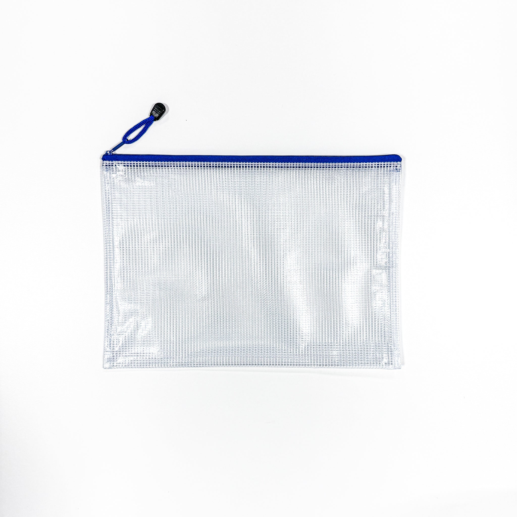 Grid Zip Bag - 13.5 x 9.5 inch - Blue - Sewfinity.com