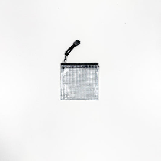 Grid Zip Bag - 4 x 4 inch - Black - Sewfinity.com