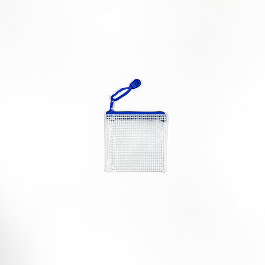 Grid Zip Bag - 4 x 4 inch - Blue - Sewfinity.com