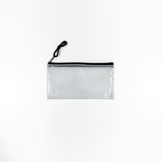 Grid Zip Bag - 8 x 4 inch - Black - Sewfinity.com