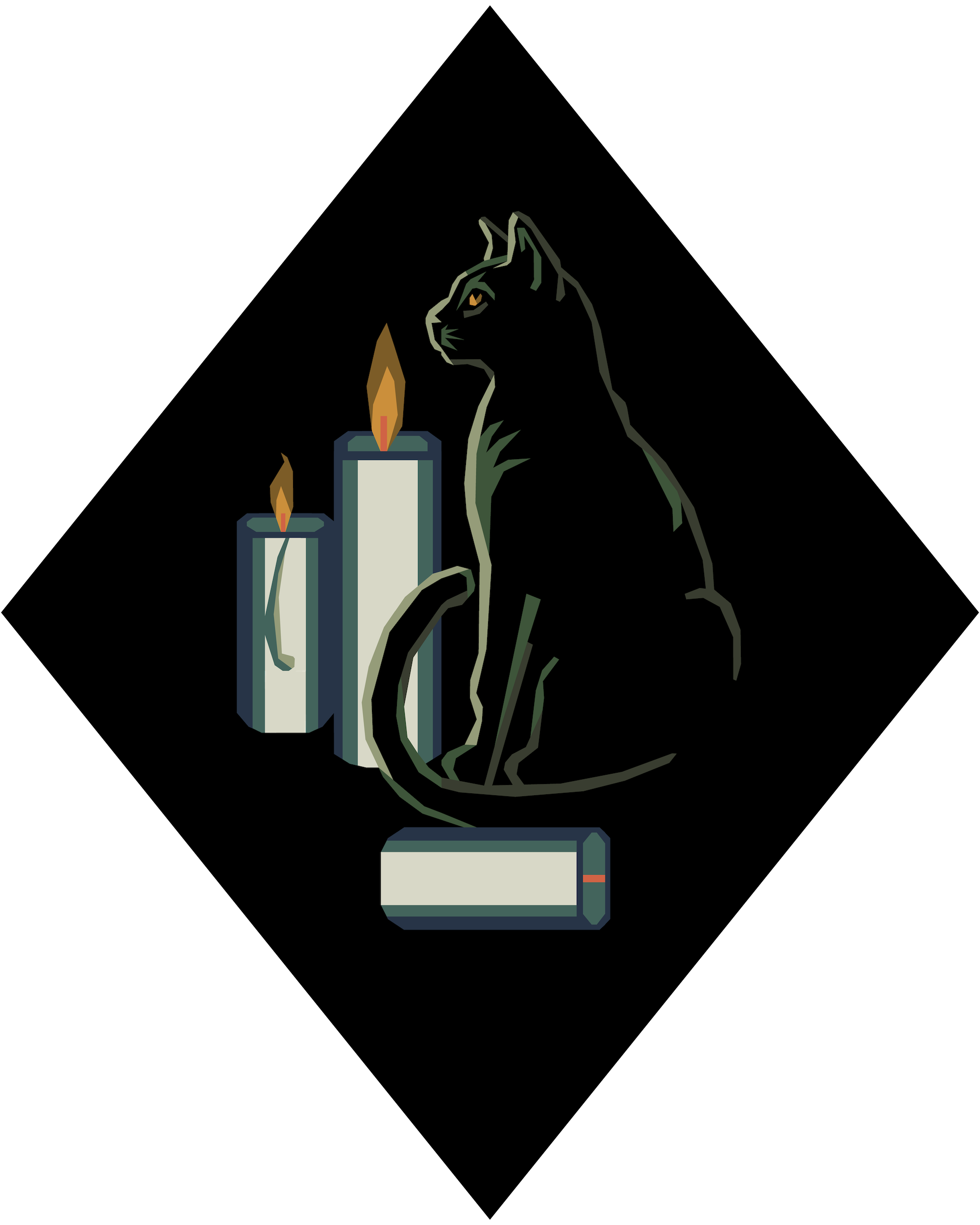 Grimoire Quilt Block Kit - Midnight Flame - Sewfinity.com