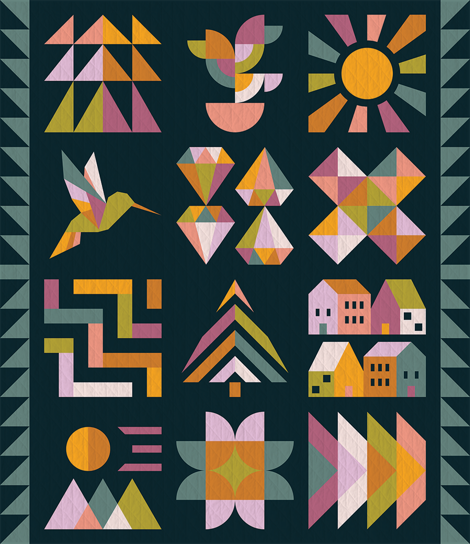 Hand + Soul 2027 Quilt Kit - Night Festival - Sewfinity.com