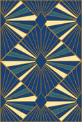 Deco Diamonds Quilt Kit - Royal - Bella Solids - Sewfinity.com