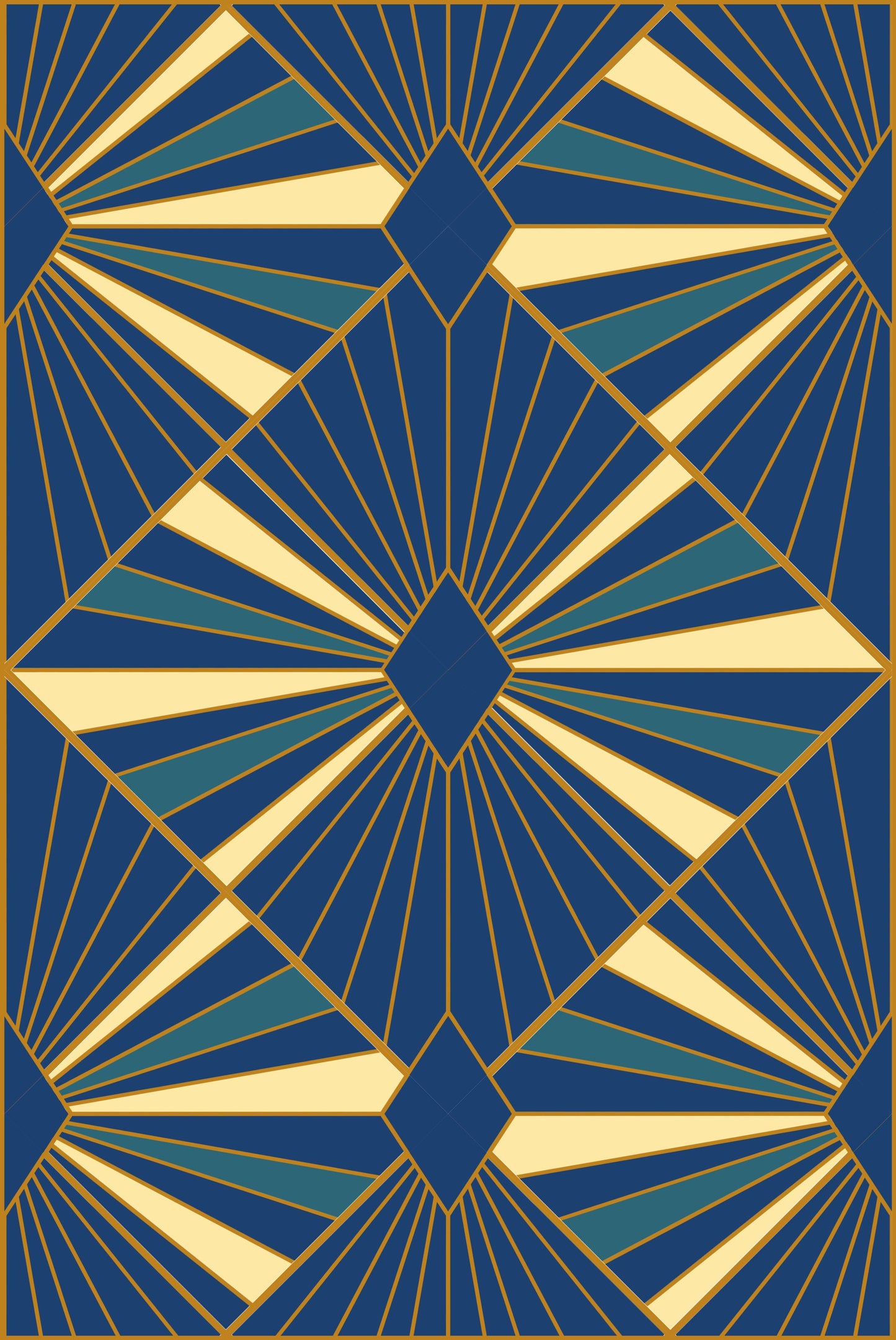 Deco Diamonds Quilt Kit - Royal - Bella Solids - Sewfinity.com