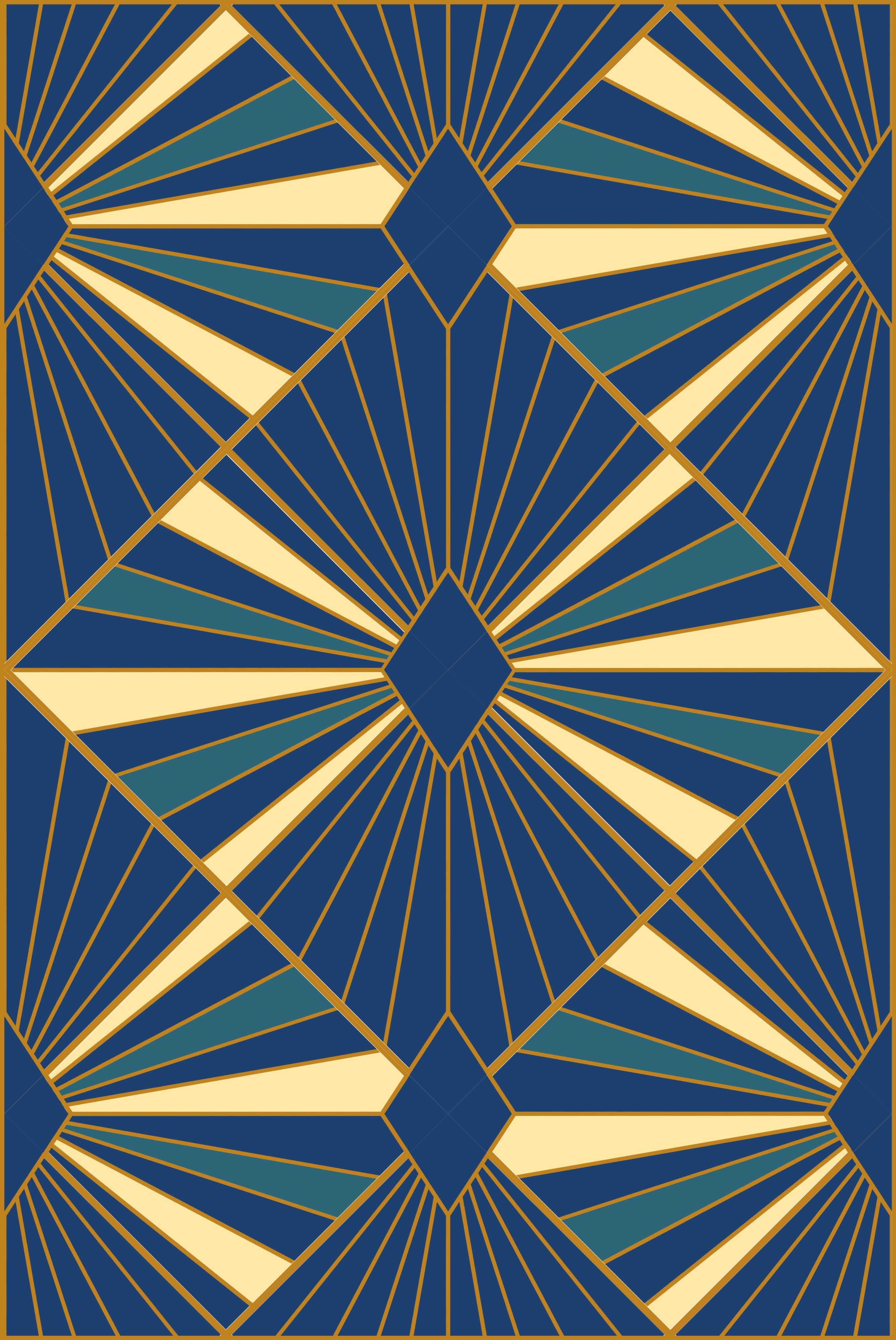 Deco Diamonds Quilt Kit - Royal - Bella Solids - Sewfinity.com