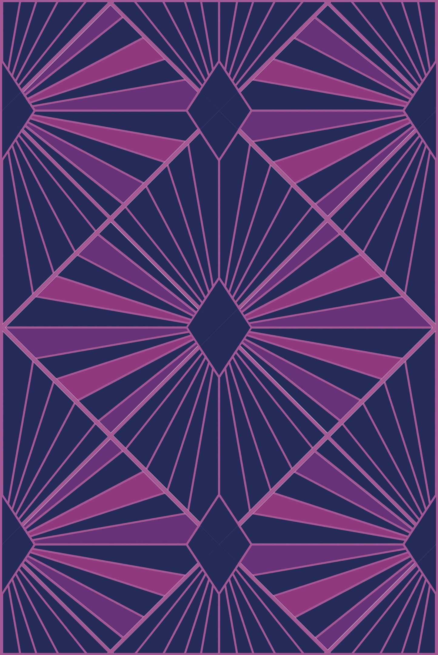 Deco Diamonds Quilt Kit - Plum - Confetti Cotton - Sewfinity.com