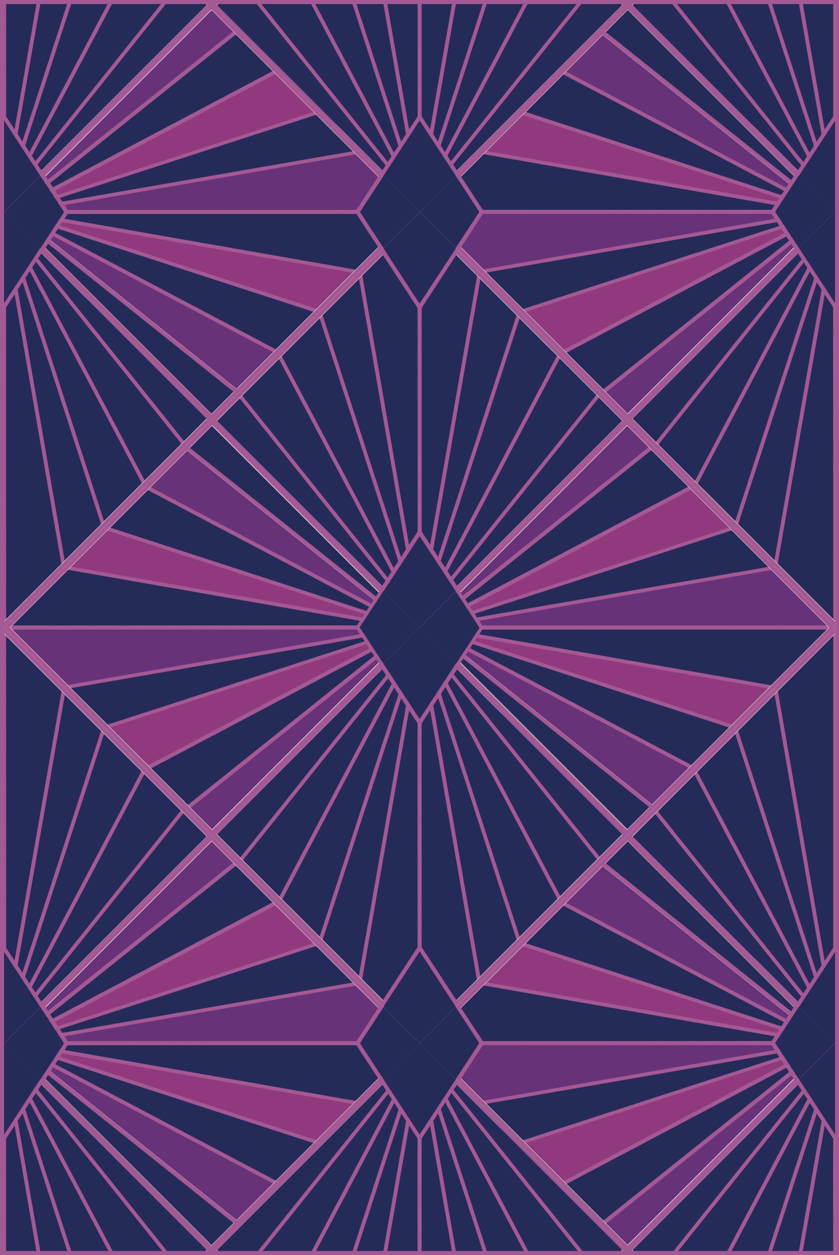 Deco Diamonds Quilt Kit - Plum - Confetti Cotton - Sewfinity.com