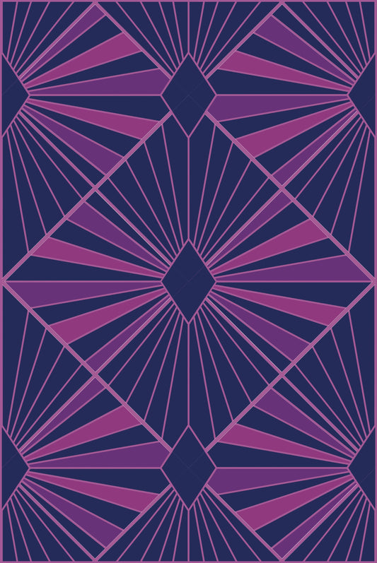 Deco Diamonds Quilt Kit - Plum - Confetti Cotton - Sewfinity.com