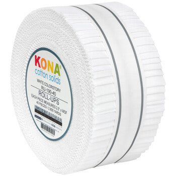 Kona Cotton - Roll Ups - White