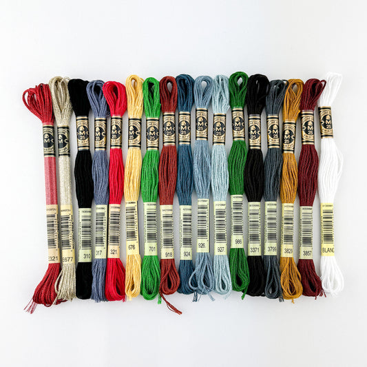 Cryptid Christmas Floss Bundle - Mothman - Sewfinity.com