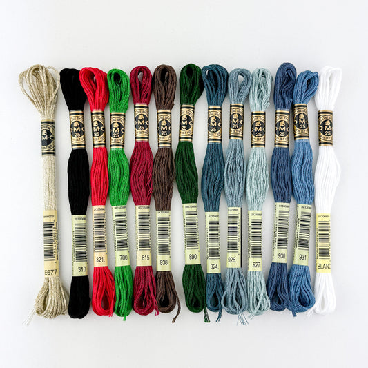 Cryptid Christmas Floss Bundle - Yeti - Sewfinity.com