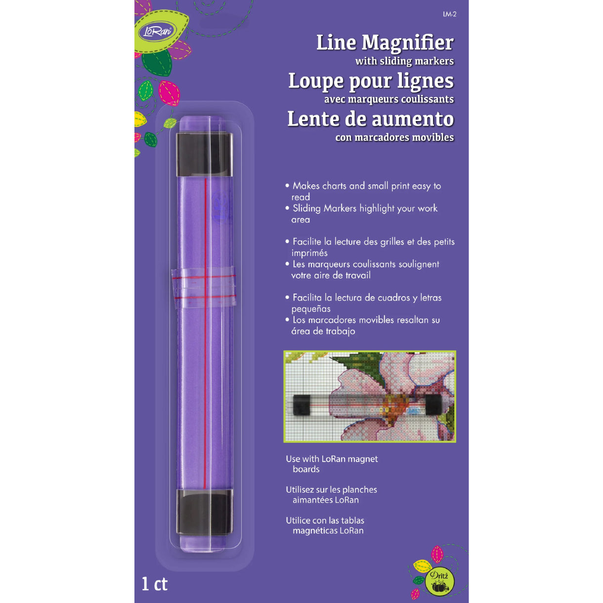 Pattern Line Magnifiers Line Magnifier with Sliding Markers – Sewfinity