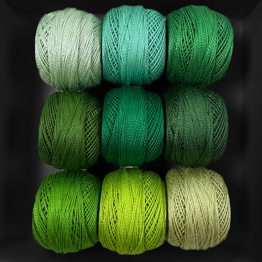 Living Green Pearl Cotton Thread Bundle - Size 8 - Sewfinity.com