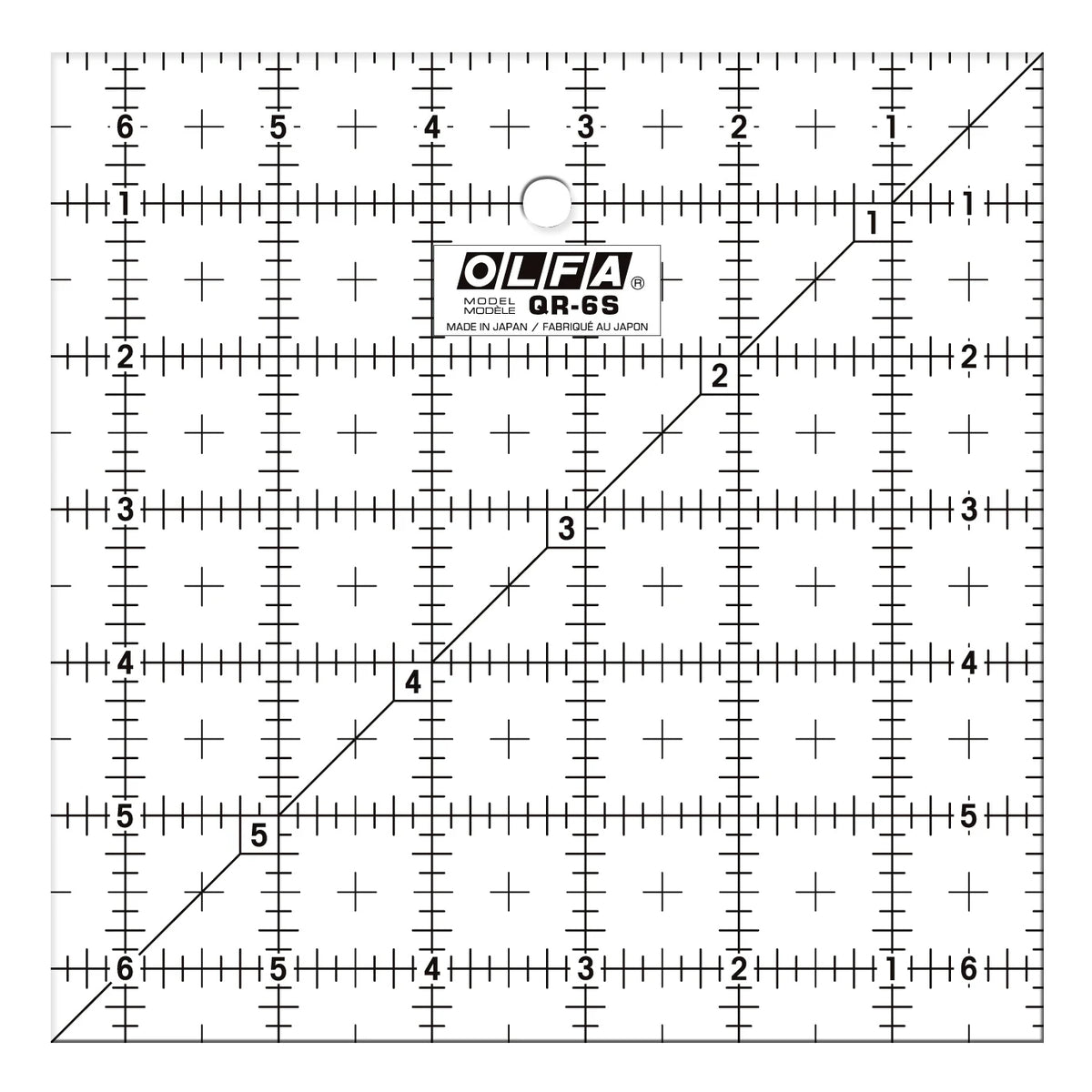 Olfa Frosted Ruler - 6.5 in x 6.5 in - Sewfinity.com