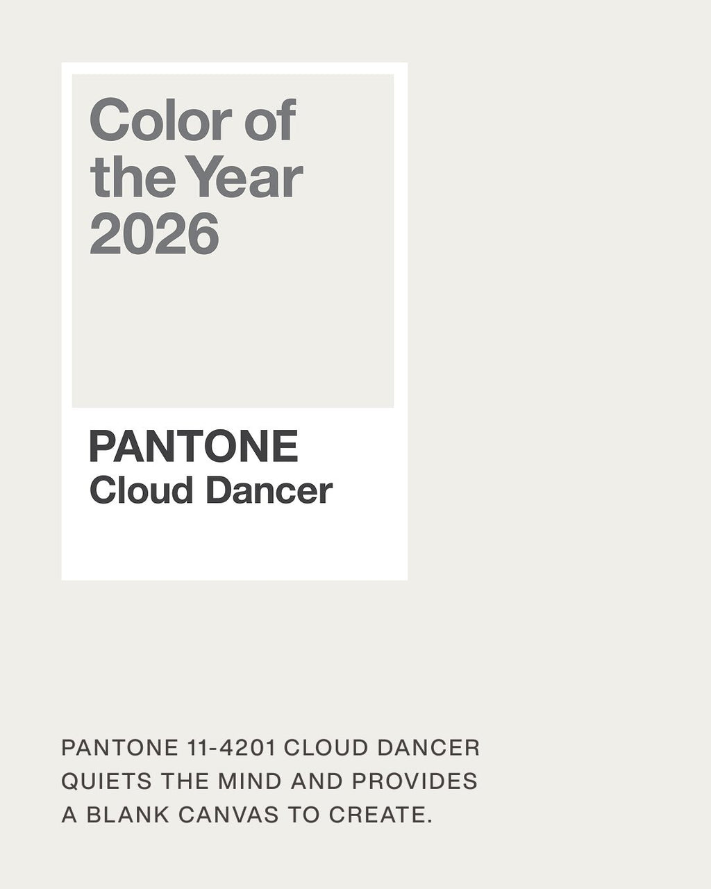Pantone Color of the Year 2026 Fat Quarter Bundle - Cloud Dancer