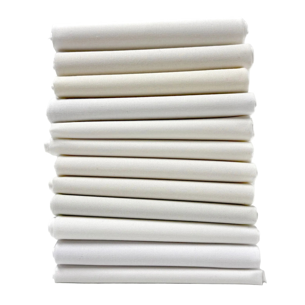 Pantone Color of the Year 2026 Fat Quarter Bundle - Cloud Dancer - Sewfinity.com