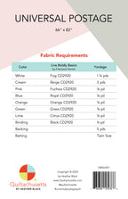 Universal Postage Quilt Pattern by Quiltachusetts - Sewfinity
