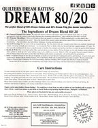 Quilters Dream Batting - 80/20 White - Queen