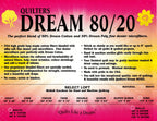 Quilters Dream Batting - 80/20 White - Twin