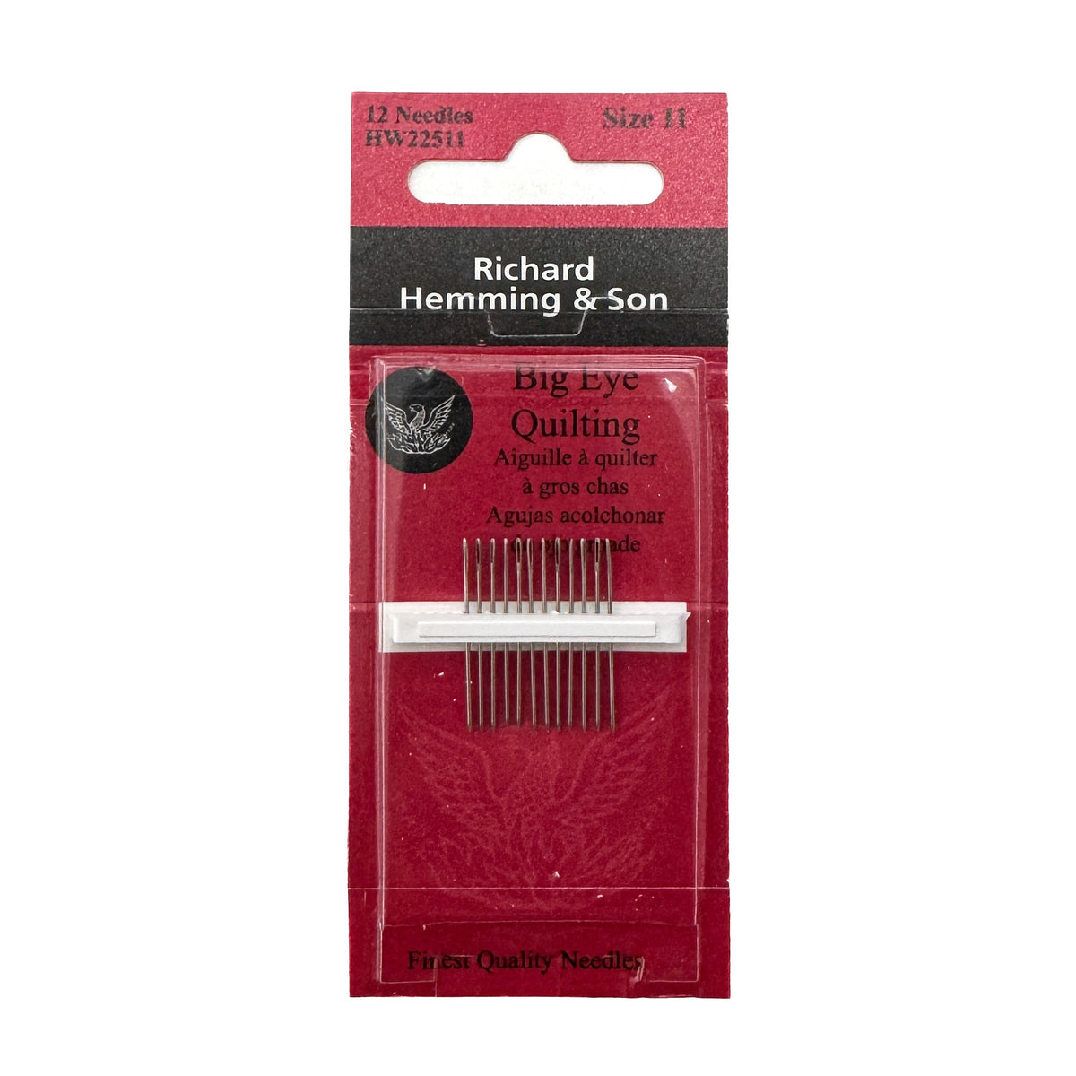 Richard Hemming Hand Sewing Needles - Quilting - Betweens - Big Eye - Size 11 - Sewfinity.com