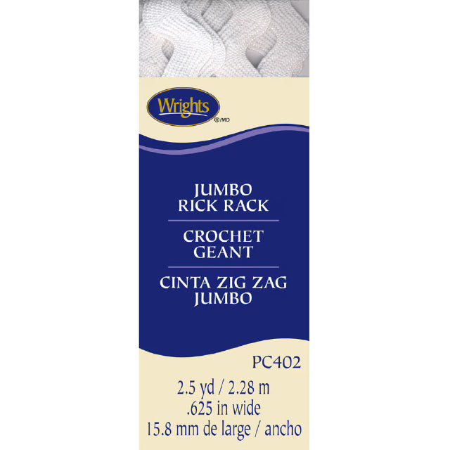 Rick Rack - 5/8 inch - White - Sewfinity.com