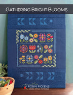 Gathering Bright Blooms Cross Stitch Pattern by Robin Pickens - Sewfinity.com
