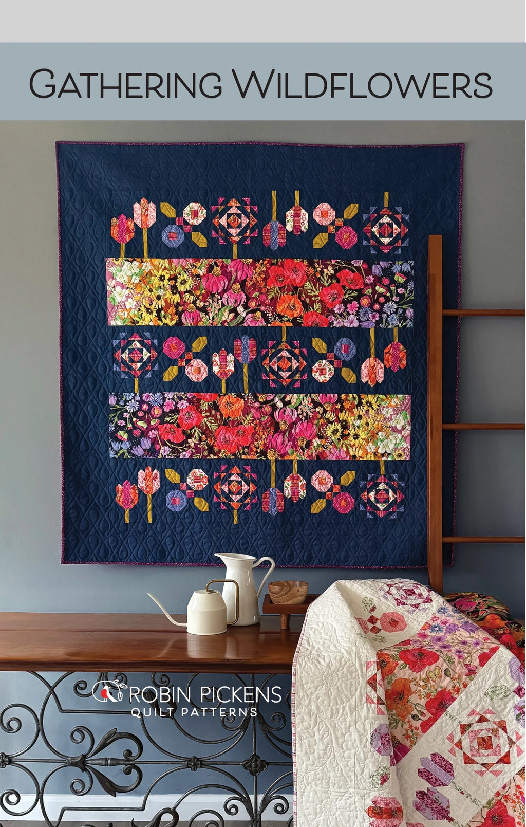 Gathering Wildflowers Quilt Pattern by Robin Pickens - Sewfinity.com