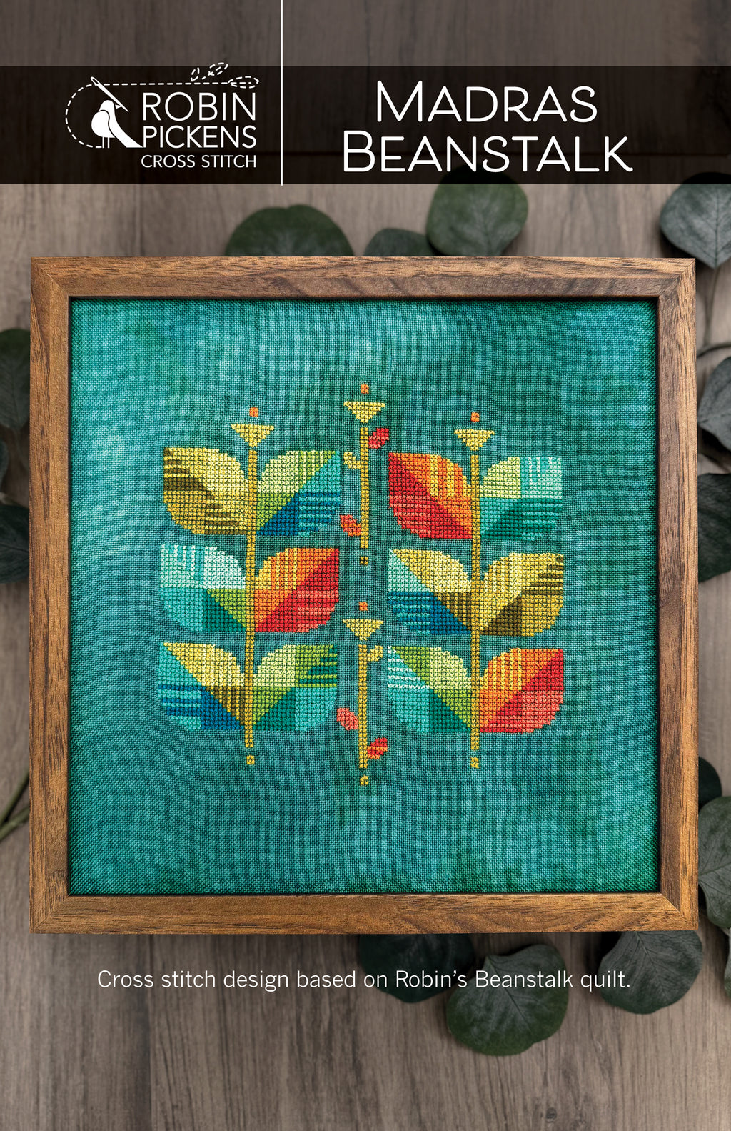 Madras Beanstalk Cross Stitch Pattern by Robin Pickens - Sewfinity.com