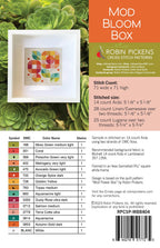 Mod Bloom Box Cross Stitch Pattern by Robin Pickens - Sewfinity.com