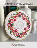 Peaceful Posy Wreath Cross Stitch Pattern by Robin Pickens - Sewfinity.com