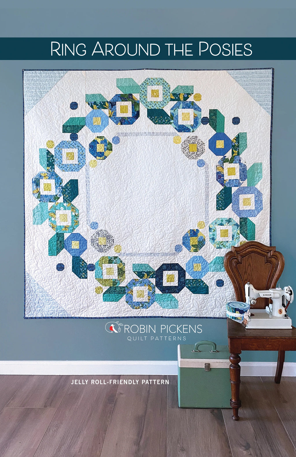 Ring Around The Posies Quilt Pattern by Robin Pickens - Sewfinity.com