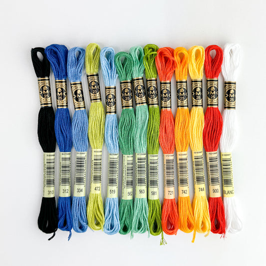 Seasonal Courier: Blue Jays Summer Floss Bundle - Sewfinity.com