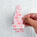 Cut Sew Repeat Quilting Sticker - Sewfinity.com