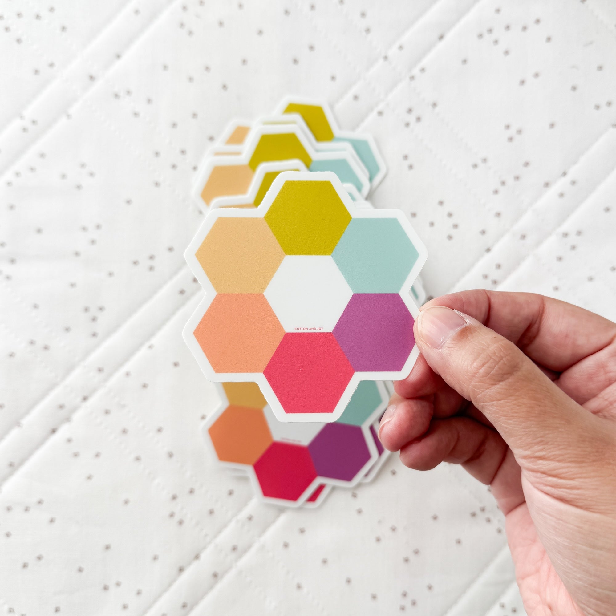 Hexie Blooms Sticker - Multi Color - Sewfinity.com
