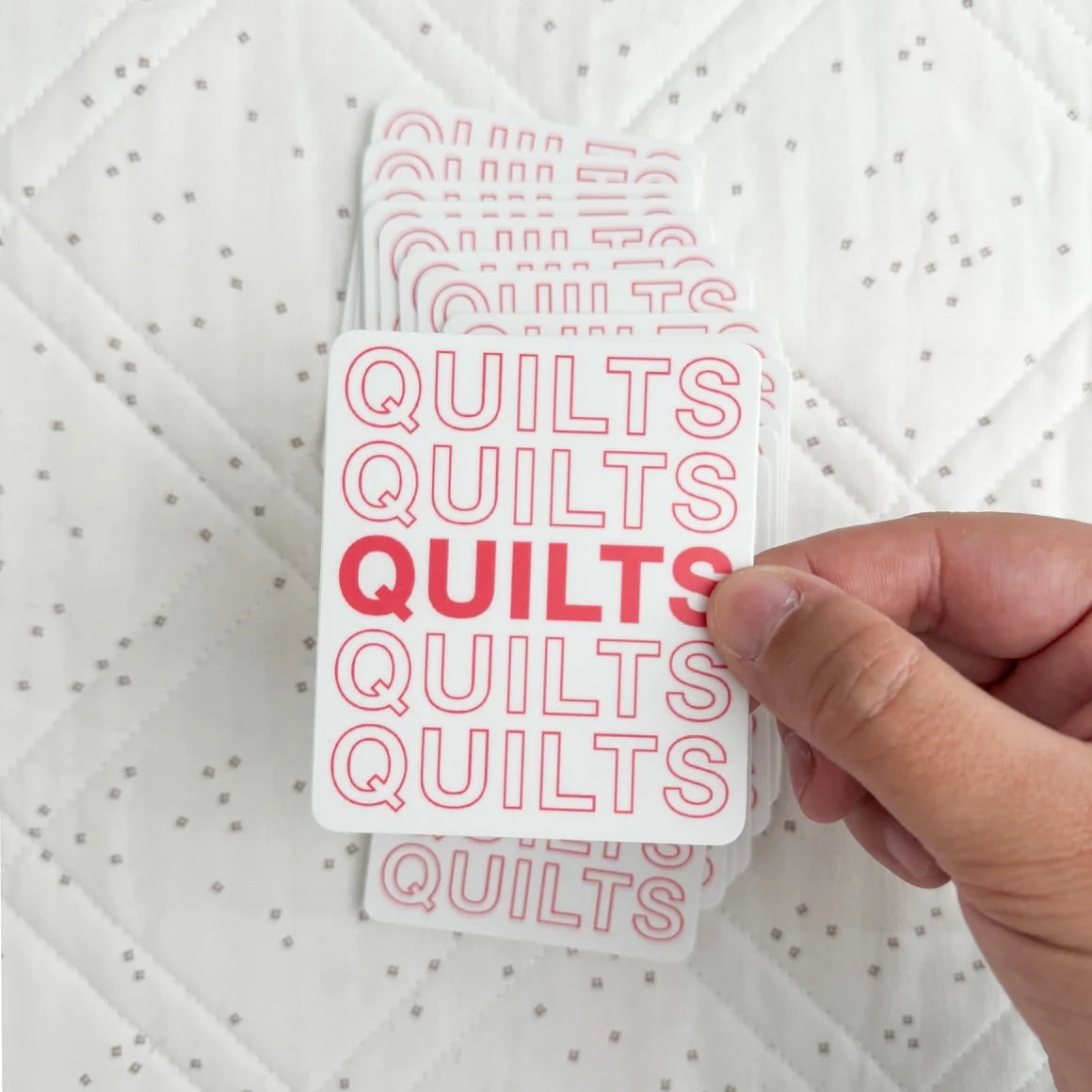 Quilts Quilts Quilts Sticker - Sewfinity.com