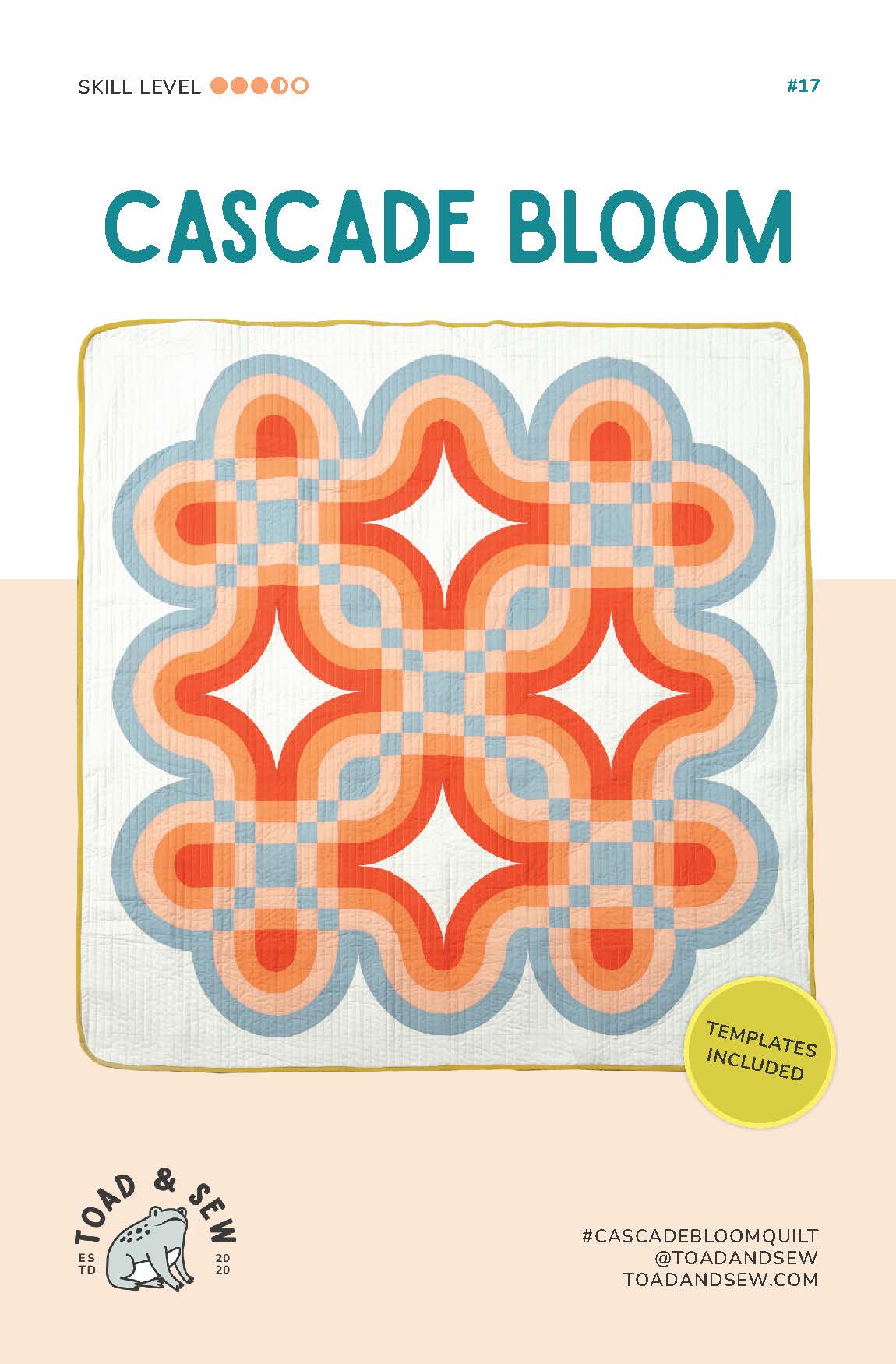 Cascade Bloom Quilt Pattern by Toad and Sew - Sewfinity.com