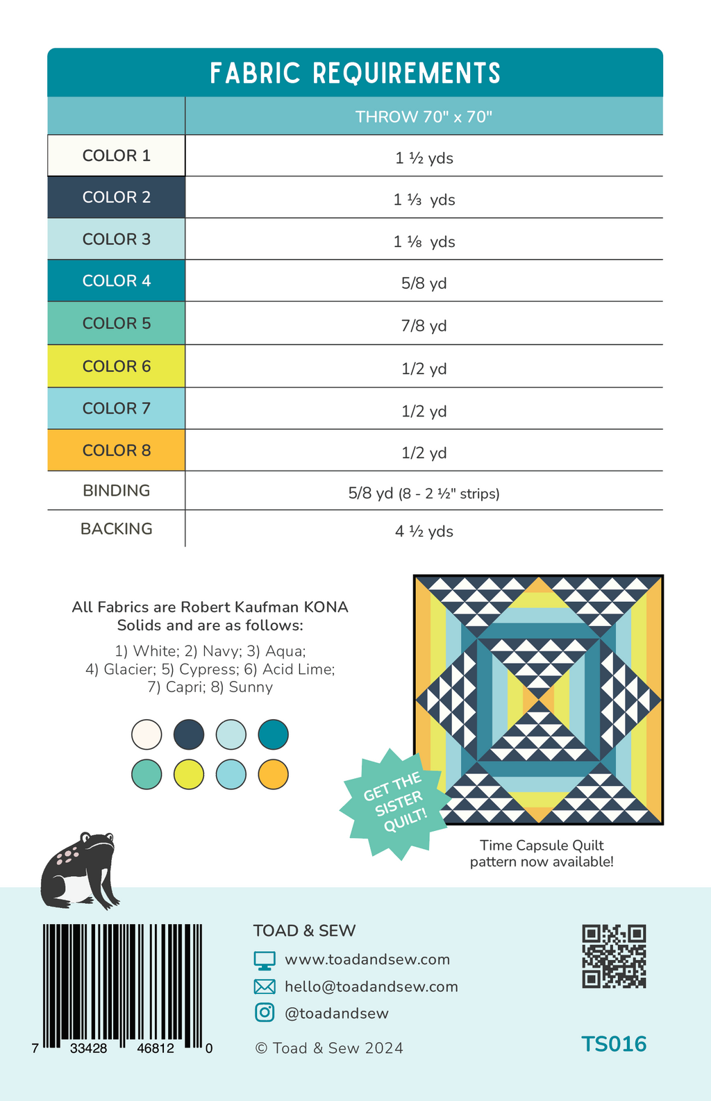 Diamond Flare Quilt Pattern by Toad and Sew - Sewfinity.com
