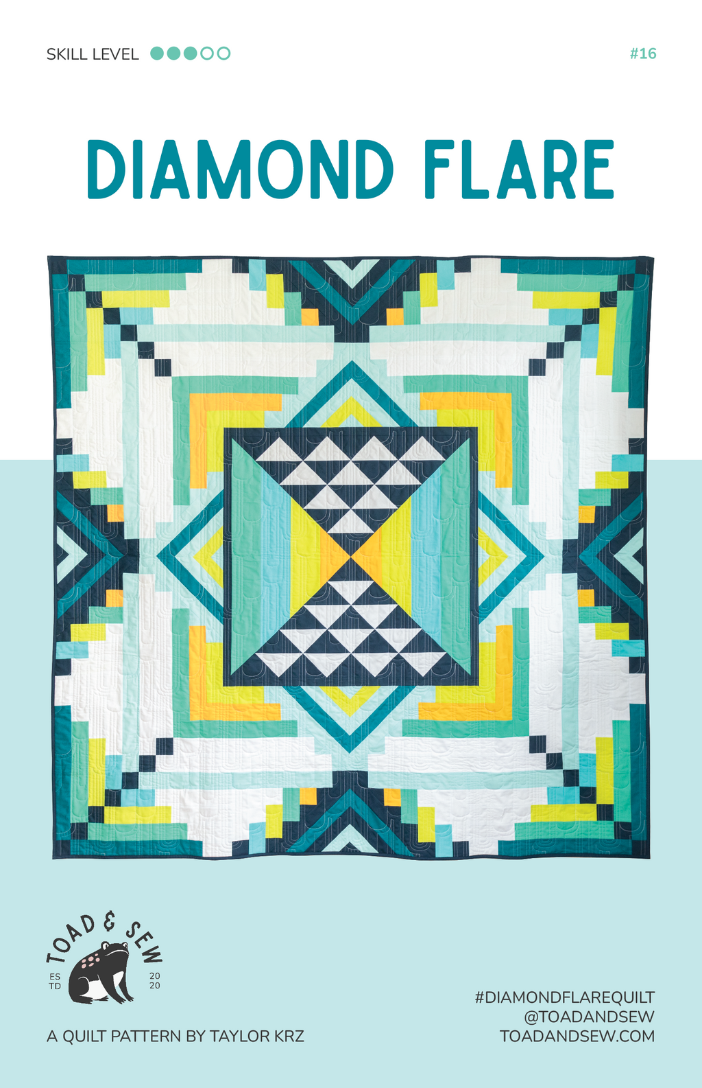 Diamond Flare Quilt Pattern by Toad and Sew - Sewfinity.com