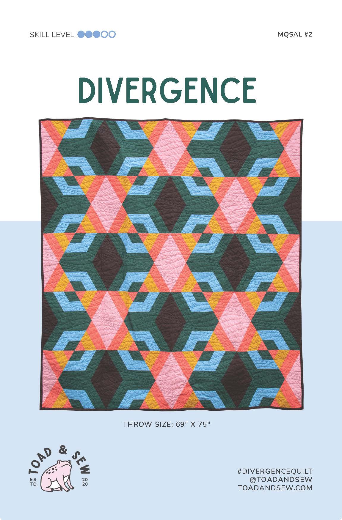 Divergence Quilt Pattern by Toad and Sew - Sewfinity.com